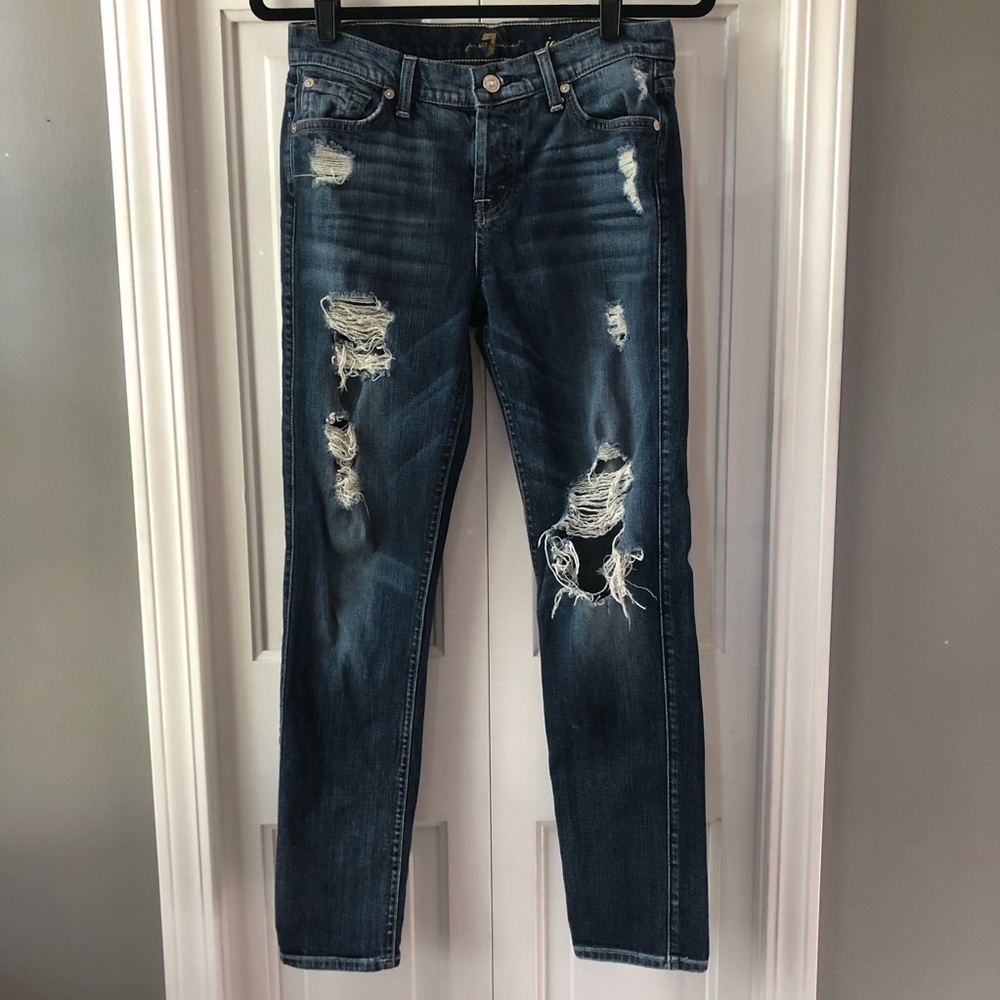 7 For All Mankind Josefina Skinny Boyfriend Jean